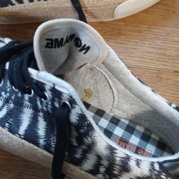 NO NAME zebra print jute trim espadrille platform lace up sneakers (40/US9) - Picture 10 of 11